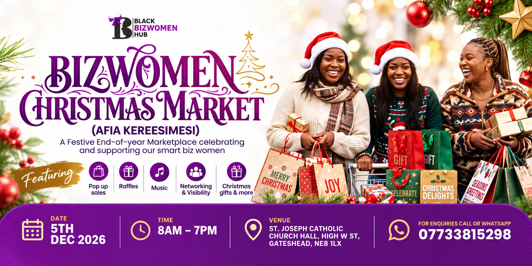 Bizwomen Christmas Pop up Market